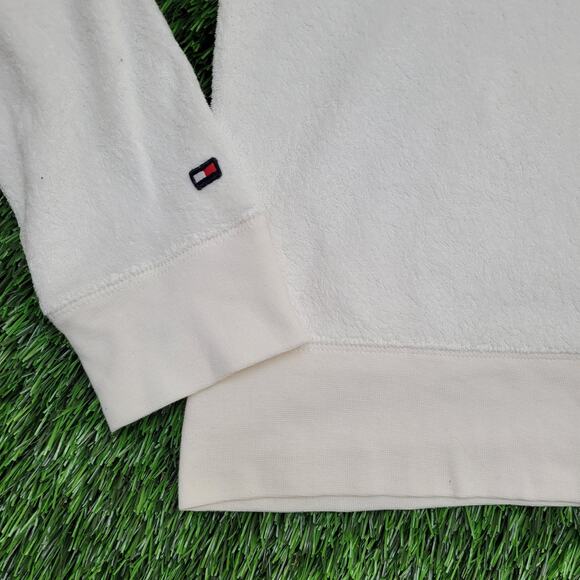 Vintage Y2K Tommy-Hilfiger Terry Hoodie Jacket Womens 2XS/XS 17x19 Cropped - Picture 7 of 14